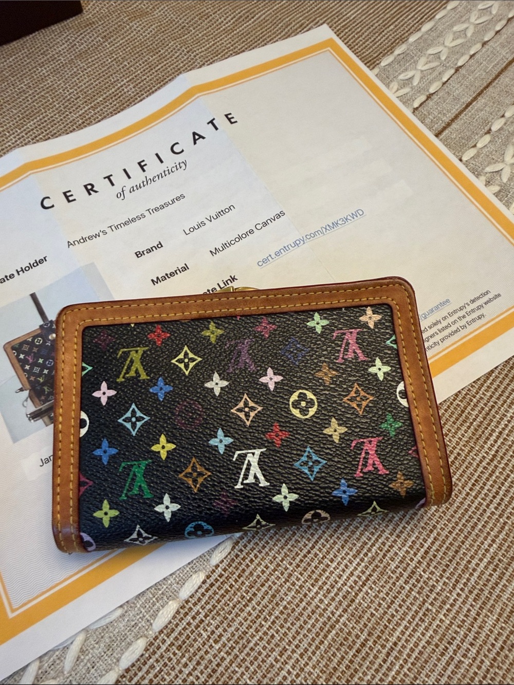 Louis Vuitton Multicolored Compact Wallet - Picture 3 of 12